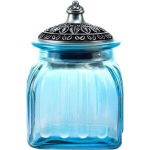 Vintage Crystal Glass Candy Jar with Lid Food Jar Nut Jar Jewelry Box Wedding